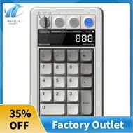 Retro 18 Mechanical Numpad for Android Bluetooth 2.4G USB-C Support Calculator Mode with Hot-Swappab