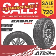 (Clearance Year 2022) Radar Renegade AT Pro 18" Tyre 275 65 18 4X4 4WD (1 Tire)