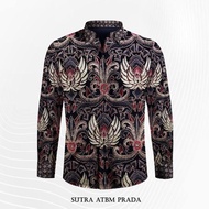 bahan batik tulis sutra baron atbm prada pola warna sogan MD0165