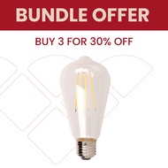 LS Clear Glass Bulb ST64 E27 6W