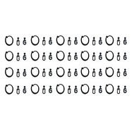 Plastic Hooks 60PCS-for Gazebo Curtain Track Hangers for Outdoor Canopy& Hotel Supplies