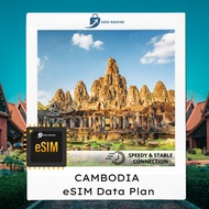 【eSim】Cambodia eSim Unlimited Roaming Data Travel eSim【3GB-20GB】GOGO ROAMING Travel eSIM