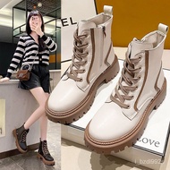 ZZSkinny Boots Booties2023New Autumn Fleece-Lined Platform Small Height Increasing Fried Street Dr. 