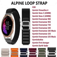 Ready Stock] Alpine Loop Nylon Strap for Garmin Vivoactive 4 / Garmin Venu 3 , 2 / Garmin Forerunner