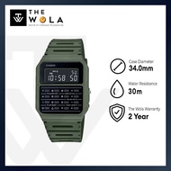 (2 Years Warranty) Casio CA-53W (CA-53W / CA-53WF) Series Men's Digital Calculator Databank Watch