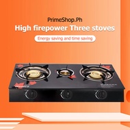 Burner gas stove burner gas stove 1/2/3 burner Gas stove with gas tank, the blade rotates and catches fire, energy and gas saving, family multi speed fire regulation,