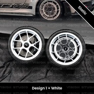 1/64 Model (S) Porsche 992 GT3RS MR Aerodisc Design Rim #1