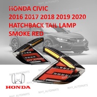 Honda Civic FK 7 8 2016 2017 2018 2019 2020 Tail Lamp With Signal Running Smoke  Red Line