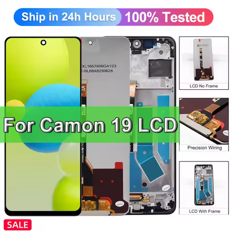 LCD For Tecno Camon 19 CI6n LCD Display Touch Screen Digitizer Assembly Replacement For Tecno Camon1
