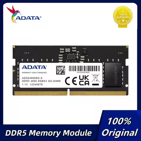ADATA RAM DDR5 16GB 32GB 5600MHz 4800MHz SODIMM Memory Module 1.1V Notebook Laptop Memory