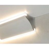 Plaster Line 69LED Luminous Shell Lamps Aluminum Slot Large Size Upper Lower Surface Mount Triangle 