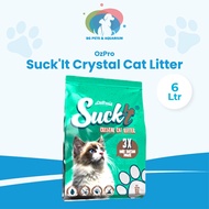 OzPro Suck'It Crystal Cat Litter 6L - Scentless / Odourlock