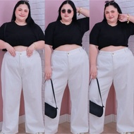 [ ส่งฟรี 🔥 ] กางเกงยีนส์ขายาว กางเกงยีนส์ไซส์ใหญ่ กางเกงยีนส์ทรงบอย พลัสไซส์ สาวอวบ กระบอกใหญ่ O37/O