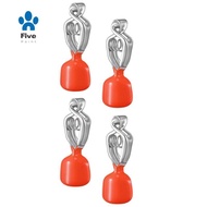 Clip-on Ice Fishing Depth Finder 4-Pack Portable Water Gauge Instrument for Oceans, Lakes, Rivers