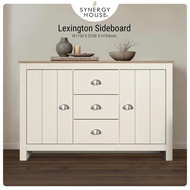 Synergy House Lexington Kabinet Display 2 Pintu 3 Laci | Simpanan | 2.5ft Tinggi | Sideboard