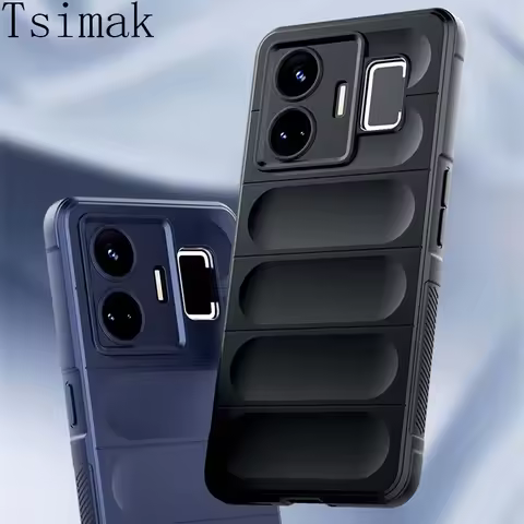 Shockproof Case For Realme GT Neo 5 6 SE 2 Pro 3T 6T 6 T Liquid Silicone Back Coque for OPPO A18 A38