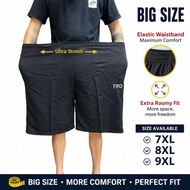 Seluar Pendek Plus Size Lelaki | Big Size Cotton Shorts | 7XL 8XL 9XL