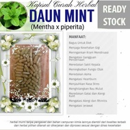 Daun Mint 100 Kapsul Curah herbal Diet jerawat Gigi