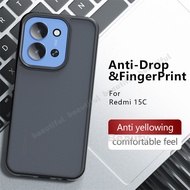 Cover for Redmi15C 4G Case Ultra Thin Matte Translucent Clear Full Protection Casing for Redmi 15C 1