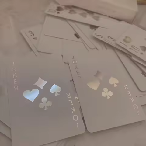 Playing Cards Cute Limited Edition Luminous Playing Cards Good-looking White Rose Party Dormitory Es