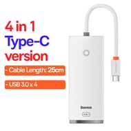 Baseus 5 in 1 USB C HUB USB to Type C Multi Adapter 4 USB 3.0 Ports Type-C Adapter For Laptop Macboo