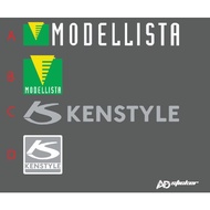 STICKER PASSO 07 KENSTYLE / MODELLISTA DEPAN &amp; BELAKANG