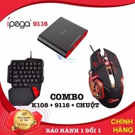 Combo iPega 9116 | Adapter for playing PUBG, ROS, Free Fire and other FPS games, no acc band -