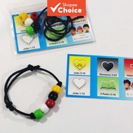 100 Sets Salvation Plan Bracelet DIY Kit, Blank No-Word Gospel Witness Cards, Adjustable Black Cord 