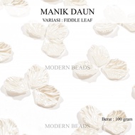 [100 GRAM] Fiddle Leaf Beads / Pearl Leaf Beads / Pearl Leaf Beads / Pearl Clover