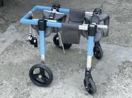 [二手] 台南 四輪寵物輪椅 後肢癱瘓康複輪椅 代步殘疾車 狗狗後腿輔助輪 狗狗輪椅 寵物狗狗後腿支架 助力車 中大型犬