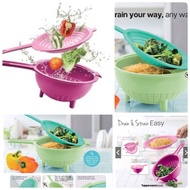 Double Colander, Strainer, Wash &amp; Strain Tupperware, Penapis Tupperware