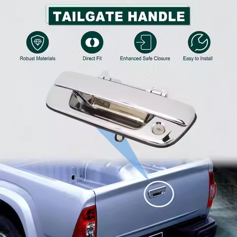1pc Tailgate Handle w/wo Keyhole Chrome for Isuzu D-Max 2002-2011 Holden Colorado RC 2008-2012 Left 