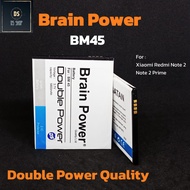 Baterai HP Xiaomi Redmi Note 2 BM45 Batrai Xiomi BM 45 Double Power Brain Power Ori Original Batre