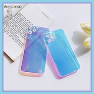 OPPO F17 Pro F15 F11 F9 F7 R17 R15 R15X R11S R11 R9S K3 K1 Phone Case Purple Gradient Rainbow Laser Blu-ray Glitter Bling Color Colorful Simple Transparent Clear Soft TPU Casing Case Cover