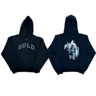 2hollis US Tour Merch Gold Hoodie Venue Limited Printed Hooded Jacket Hoodie
