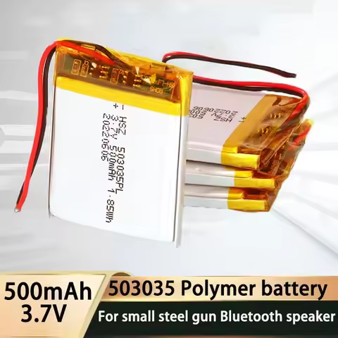 PURFIELD 503035 500mAh 3.7V Lithium Polymer Battery Li Po for Mobile Phone Bluetooth Headset Pet Wat