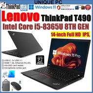 Lenovo ThinkPad T490-T490S INTEL CORE i7-i5 8Th Gen - 24GB DDR4 RAM -512GB SSD  14-inch Full HD  IPS