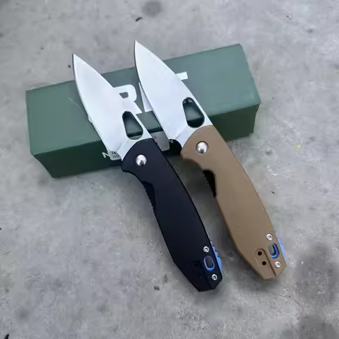 CR 5390 Pocket Folding Knife 8Cr13Mov Steel Blade G10 Handle, Outdoor Camping Portable Survival EDC 
