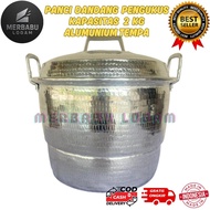 2 - 2.5 kg Multipurpose Wrought Aluminum Steamer Without Joints