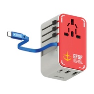 Momax 1-World+ 70W GaN 3-Port w /Built-in USB-C Cable +