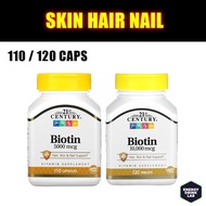 Biotin 5000 Mcg /10000 Mcg Hair Skin Nail Support 110 Capsules / 120 Tablets (Select Option)