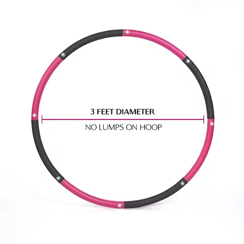 Comfortable Smooth Weighted Hula Hooping Ring Exercise Fitness Hoop Hula Weighted Hulas Hoops