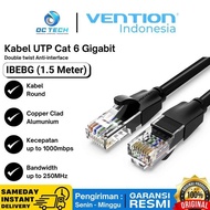 Vention IBE Cable LAN Ethernet Gigabit RJ45 Cat 6 Cat6 Cat.6 UTP 1.5 M 1.5 Meter Official Original R