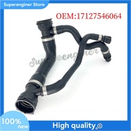 17127546064 Upper Radiator Coolant Hose For BMW E60 E61 525i 528i Automatic 3.0L