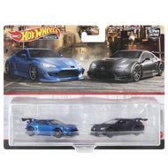 HOT WHEELS HOTWHEELS TWIN PACK SUBARU PANDEM BRZ & LEXUS RC F GT3