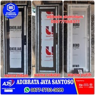 pintu aluminium kombinasi full acp. 80cm x 210cm 