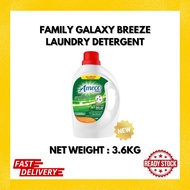 (NEW) AMECO FAMILY BREEZE LAUNDRY DETERGENT (OCEAN/ FLORA/ GALAXY) - 3.6KG
