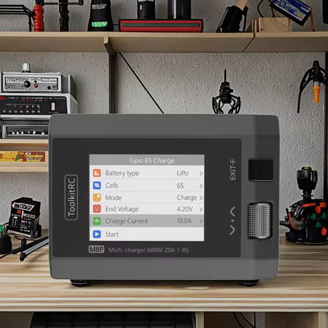 ToolkitRC M8P M8S upgraded version 600W 20A DC Balance Charger Discharger for 1-8S Lipo Battery Chec