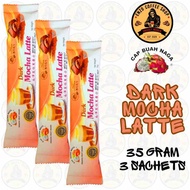 Cap Buah Naga - Dark Mocha Latte - Instant Coffee Drink Triple Sachet