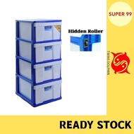 TWINS DOLPHIN 4 Stage Plastic Drawer / Plastic Cabinet / Storage Cabinet GH292/L4